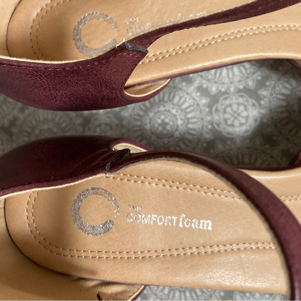 Journee Collection~Chic~Bette~Faux Leather~Almond Toe~Pump~Buckle Closure~Size 9 - Picture 10 of 14